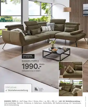 Kabs Polsterwelt Ecksofa poppi ii Angebot