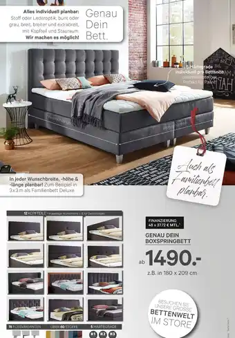 Kabs Polsterwelt Genau dein boxspringbett Angebot