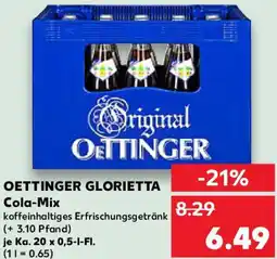 Kaufland OETTINGER GLORIETTA Cola-Mix Angebot