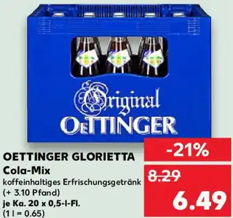 Kaufland OETTINGER GLORIETTA Cola-Mix Angebot