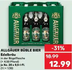 Kaufland ALLGÄUER BÜBLE BIER Edelbräu Angebot