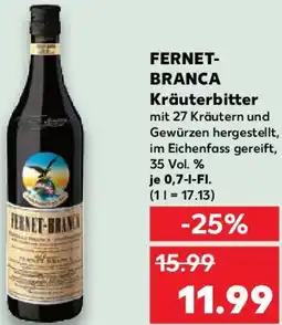 Kaufland FERNET-BRANCA Kräuterbitter Angebot