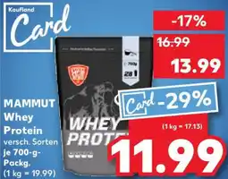 Kaufland MAMMUT Whey Protein Angebot