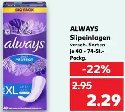 Kaufland ALWAYS Slipeinlagen Angebot