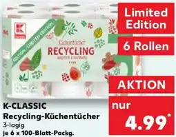 Kaufland K-CLASSIC Recycling-Küchentücher Angebot