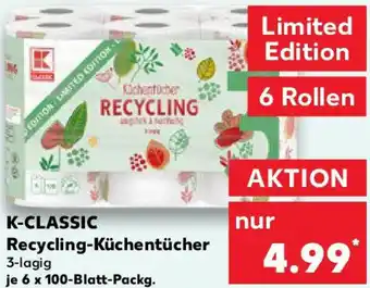 Kaufland K-CLASSIC Recycling-Küchentücher Angebot