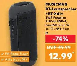Kaufland MUSICMAN BT-Lautsprecher »BT-X61« Angebot