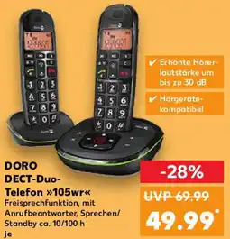 Kaufland DORO DECT-Duo Telefon 105wr Angebot
