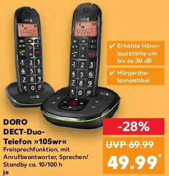 Kaufland DORO DECT-Duo Telefon 105wr Angebot