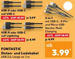 Kaufland FONTASTIC Daten- und Ladekabel Angebot