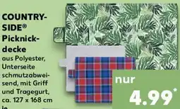 Kaufland COUNTRY SIDE Picknickdecke Angebot
