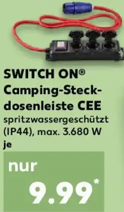 Kaufland SWITCH ON Camping-Steckdosenleiste CEE Angebot
