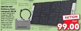 Kaufland SWITCH ON Faltbares Solarladegerät 100 W Angebot