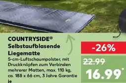 Kaufland COUNTRYSIDE Selbstaufblasende Liegematte Angebot