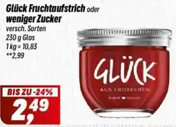 Simmel Glück Fruchtaufstrich oder weniger Zucker Angebot