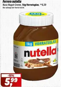 Simmel Ferrero nutella Angebot