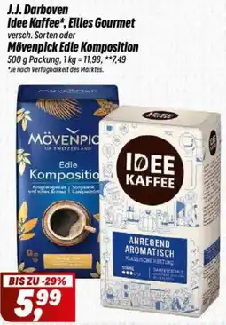 Simmel J.J. Darboven Idee Kaffee, Eilles Gourmet oder Mövenpick Edle Komposition Angebot