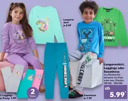 Kaufland Langarmshirt, Leggings oder Sweathose Angebot