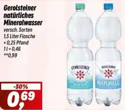 Simmel Gerolsteiner natürliches Mineralwasser Angebot