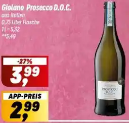 Simmel Giolano Prosecco D.O.C. Angebot