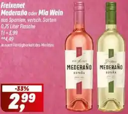 Simmel Freixenet Mederaño oder Mia Wein Angebot