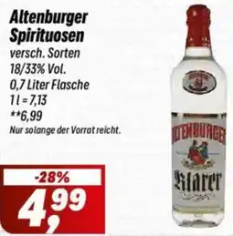 Simmel Altenburger Spirituosen Angebot