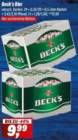 Simmel Beck's Bier Angebot