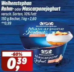 Simmel Weihenstephan Rahm- oder Mascarponejoghurt Angebot