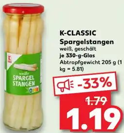 Kaufland K-CLASSIC Spargelstangen Angebot