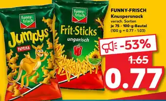 Kaufland Funny Frisch Knuspersnack 75-100g Beutel Angebot