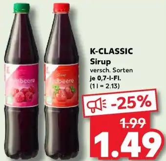 Kaufland K-CLASSIC Sirup Angebot