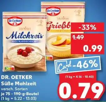 Kaufland DR. OETKER Süße Mahlzeit Angebot
