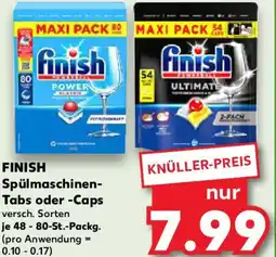Kaufland FINISH Spülmaschinen Tabs oder Caps Angebot