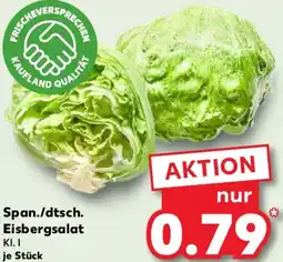 Kaufland Span./dtsch. Eisbergsalat Angebot
