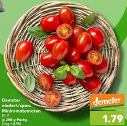 Kaufland Demeter niederl./span. Miniromatomaten Angebot