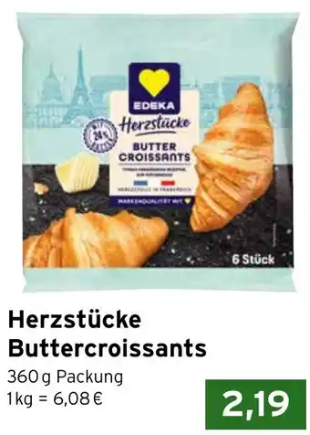 CAP Markt EDEKA Herzstücke Buttercroissants Angebot