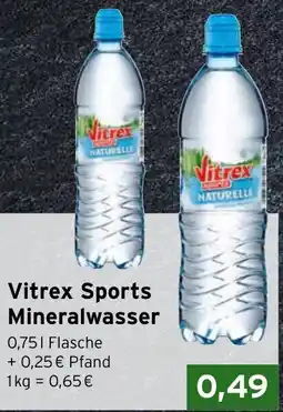 CAP Markt Vitrex Sports Mineralwasser Angebot