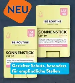 Aldi Süd b.e. Routine Sonnenstick LSF 30 Angebot