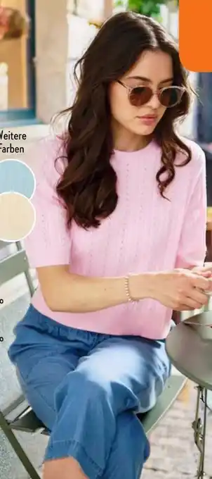 Aldi Süd Up2Fashion Kurzarm Strickpullover Angebot