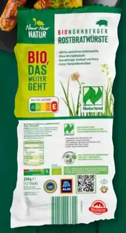 Aldi Süd Nur Natur Bio-Nürnberger-Rostbratwurst Angebot