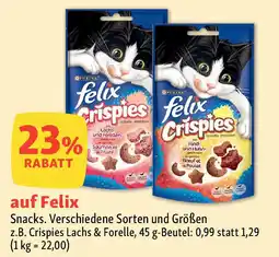 Fressnapf Felix Snacks. Angebot