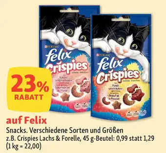 Fressnapf Felix Snacks. Angebot