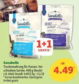 Fressnapf Sanabelle Trockennahrung für Katzen. Angebot