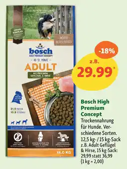 Fressnapf Bosch High Premium Concept Trockennahrung für Hunde. Angebot