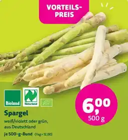 Biomarkt Spargel Angebot