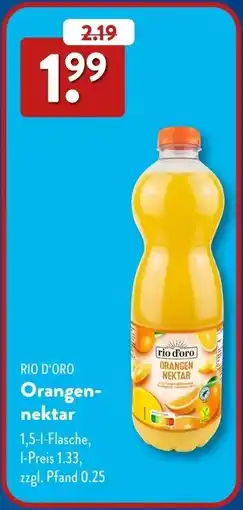 Aldi Süd RIO D'ORO Orangennektar Angebot
