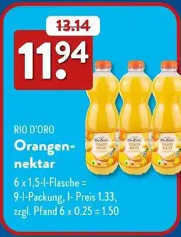 Aldi Süd RIO D'ORO Orangennektar Angebot