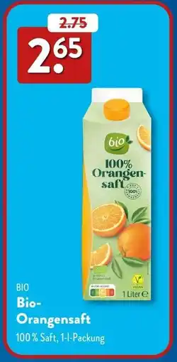 Aldi Süd Bio-Orangensaft Angebot