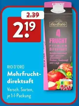 Aldi Süd RIO D'ORO Mehrfruchtdirektsaft Angebot