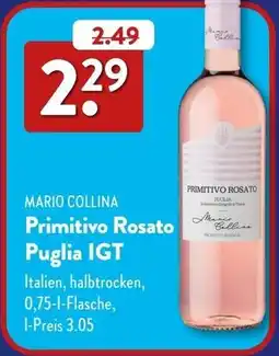 Aldi Süd MARIO COLLINA Primitivo Rosato Puglia IGT Angebot